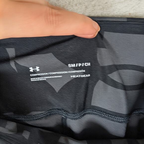 Under Armour Leggings Womens Small Ankle Capri Heat Gear Compression Gym Workout - Picture 14 of 14